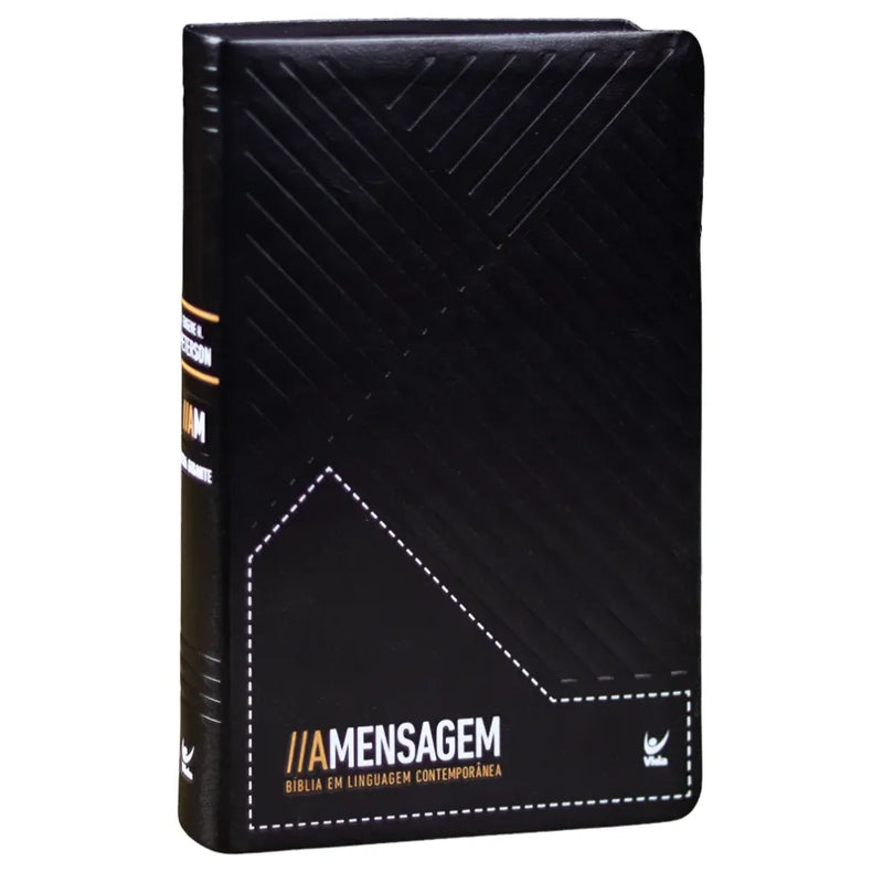 The Message Bible | Large Print | Luxury Black Cover