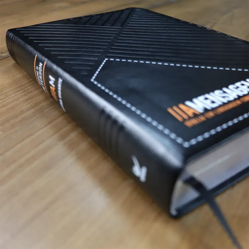 The Message Bible | Large Print | Luxury Black Cover