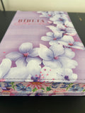 Biblia ARC Borda Floral Orquidea Lilas