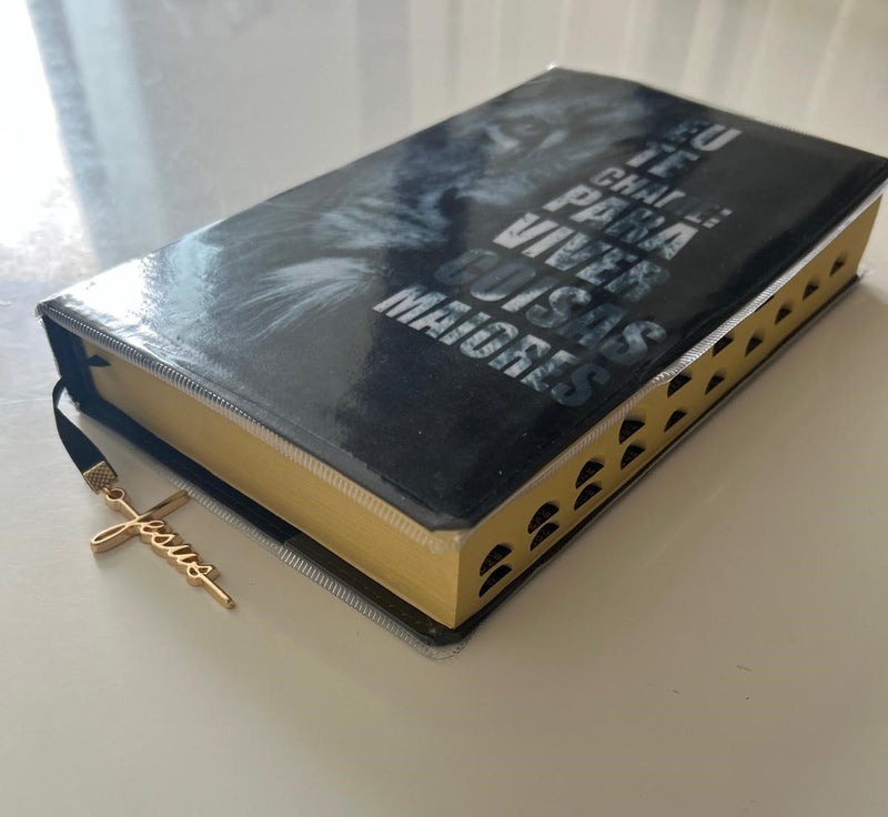 Biblia ARC Leao Eu te Chamei com Pingente